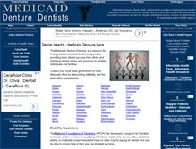 Tablet Screenshot of medicaiddenture.com